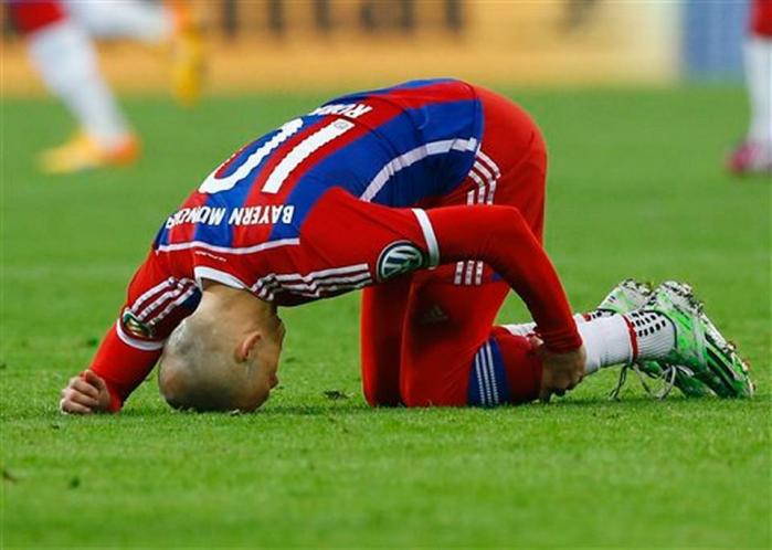 Robben out